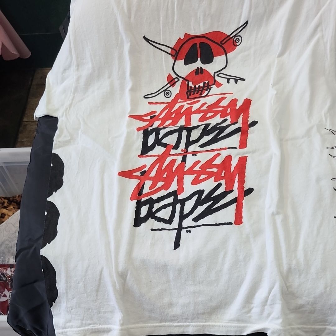 Stussy x A BATHING APE T-Shirt "White"