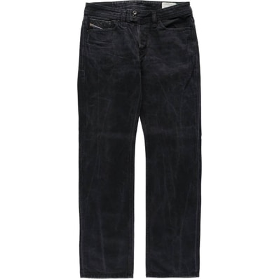 古着 ディーゼル DIESEL ブラックデニム ストレートデニムパンツ イタリア製 メンズw31相当/eaa569672