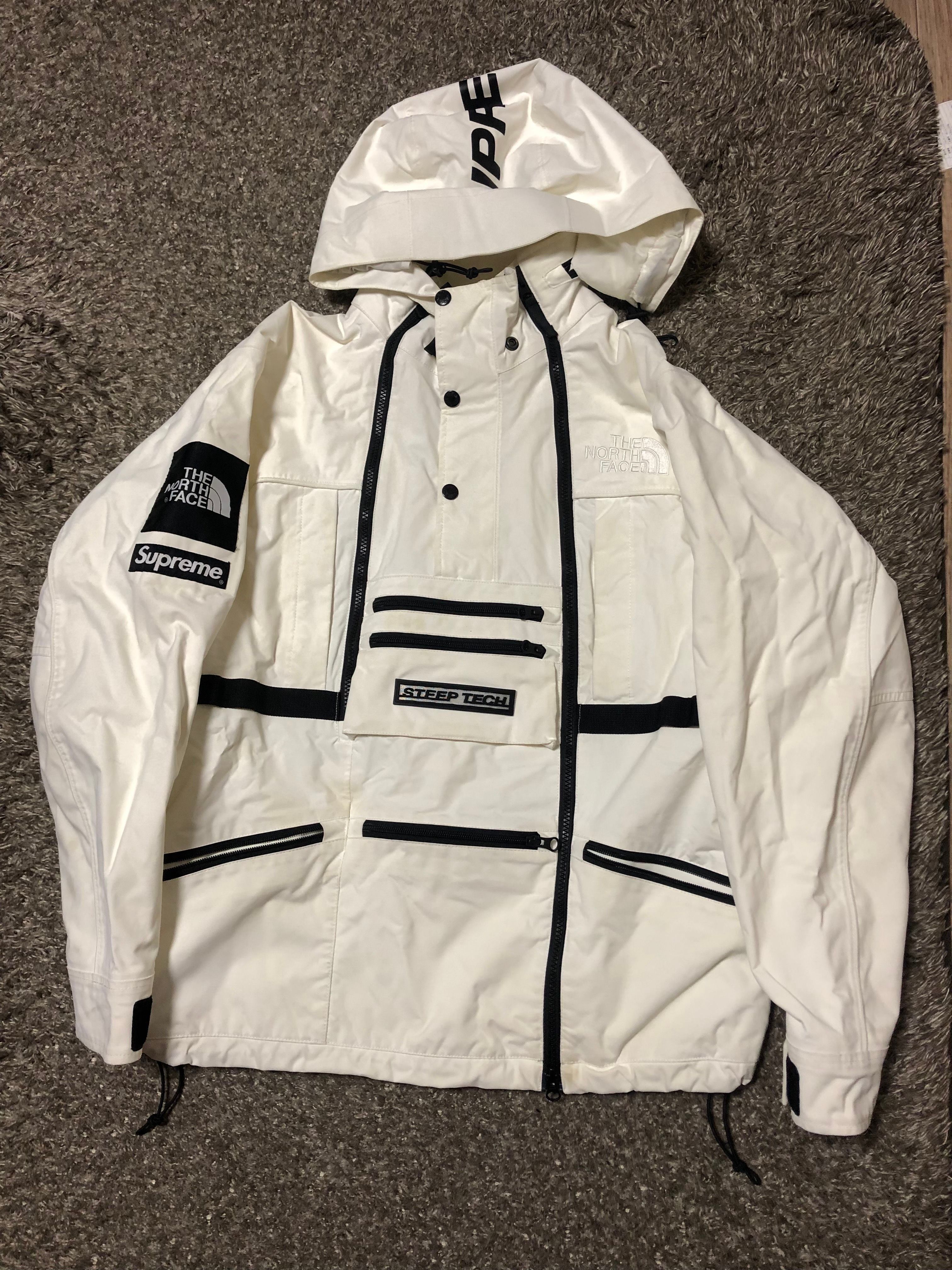 Supreme x The North Face Steep Tech Hooded Jacket "White"