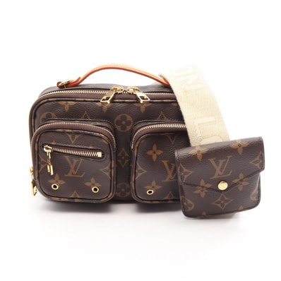 ルイ・ヴィトン LOUIS VUITTON ユーティリティ クロスボディ モノグラム 2WAY ハンドバッグ バッグ PVCコーティングキャンバス レザー レディース ブラウン系 M80446 【中古】