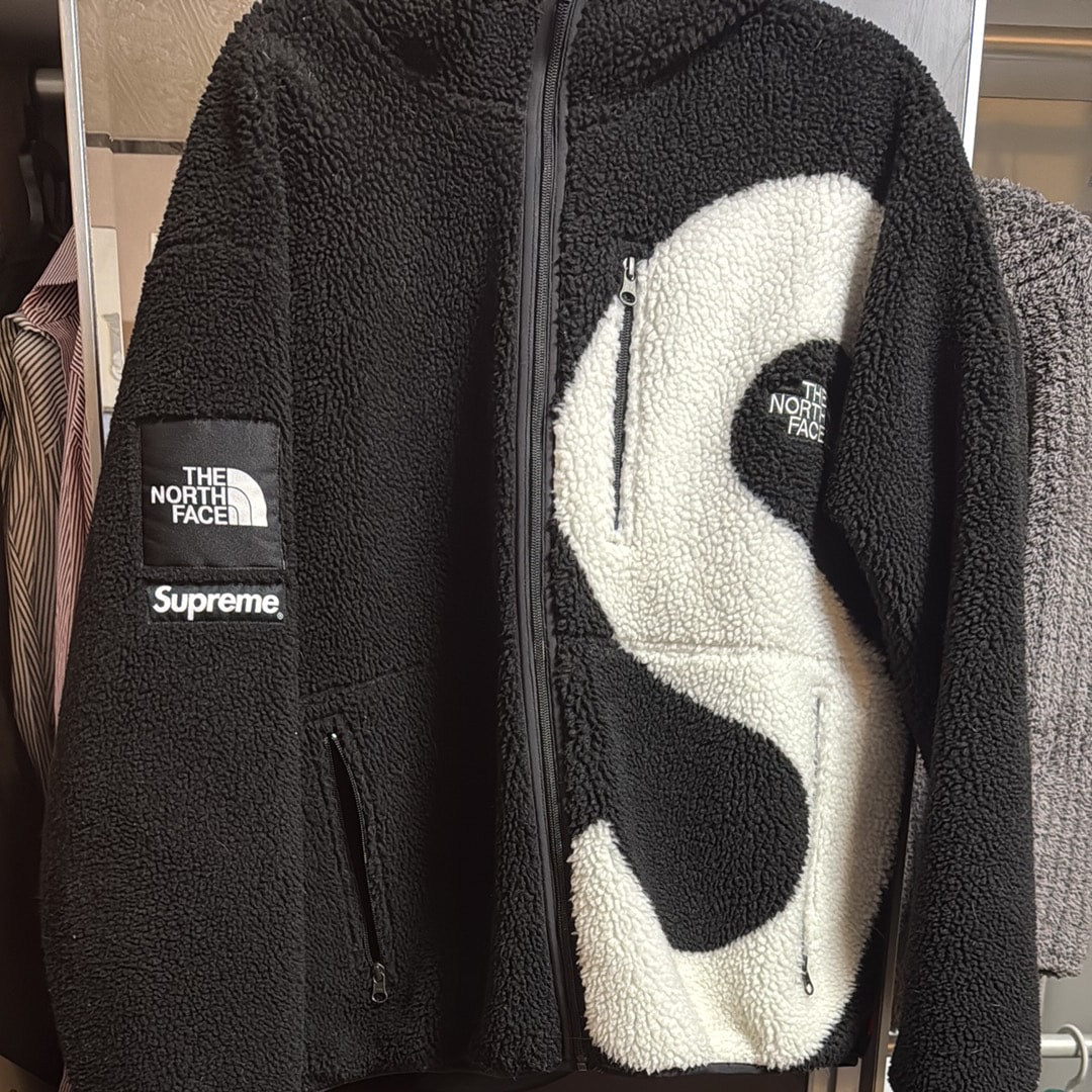 Supreme x The North Face S Logo Hooded Fleece Jacket "Black"