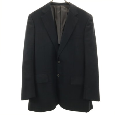 BURBERRY LONDON バーバリーロンドン 日本製 チェック柄 テーラードジャケット A7 ブラック 三陽商会