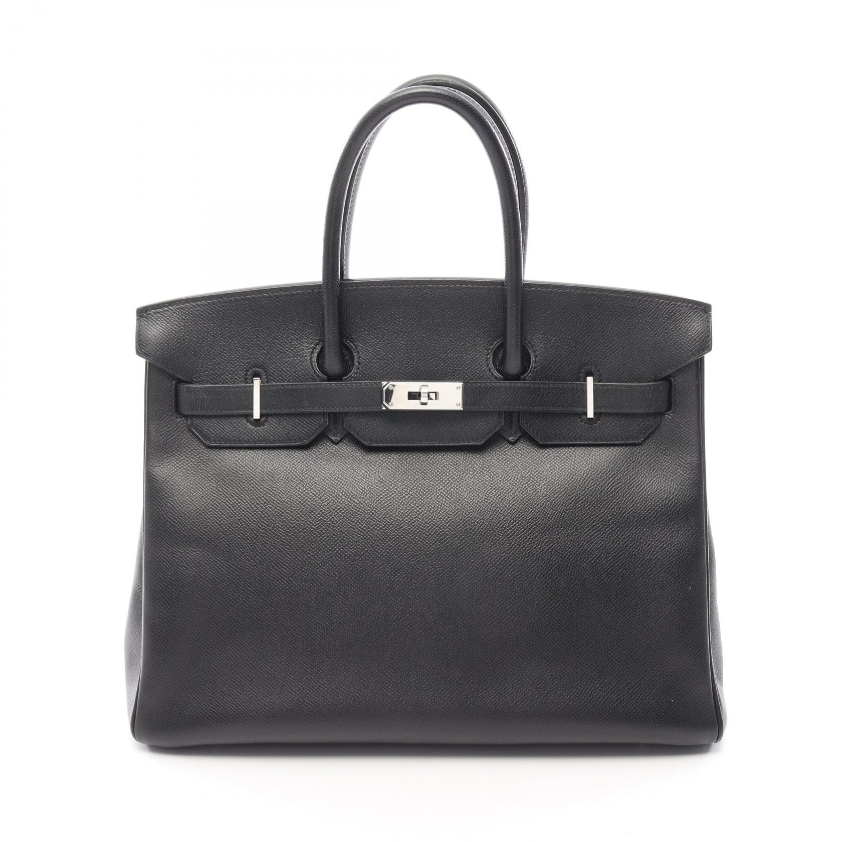 エルメス HERMES バーキン35 ハンドバッグ バッグ ヴォーエプソン ヴォーエプソン □L刻印(2008年製造) レディース ブラック系 【中古】