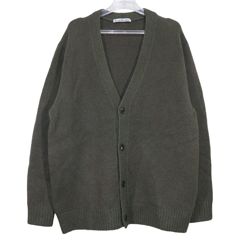Acne Studios アクネストゥディオズ ウールブレンドVネックカーディガン FN-MN-KNIT000308 B60222- トップス ニット セーター オリーブ サイズL