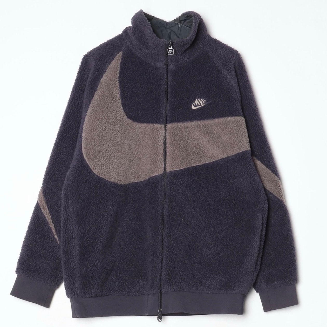 Nike Big Swoosh Reversible Boa Jacket "Cave Purple"