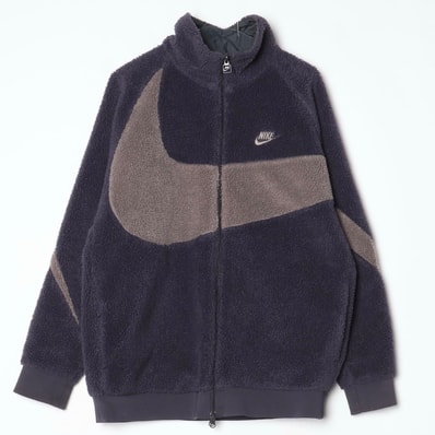 Nike Big Swoosh Reversible Boa Jacket "Cave Purple"