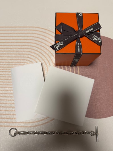 Hermes Chaine D'ancre MM Bracelet "Silver"