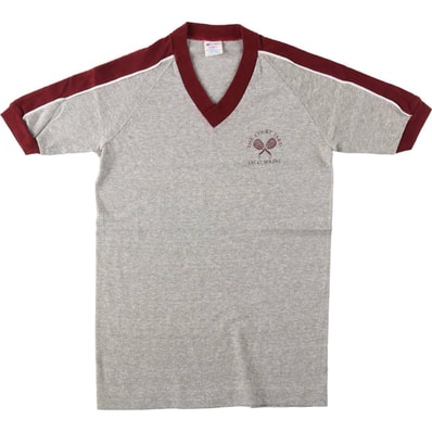 古着 80年代 チャンピオン Champion トリコタグ Vネック カレッジTシャツ USA製 レディースS相当 ヴィンテージ/eaa655528