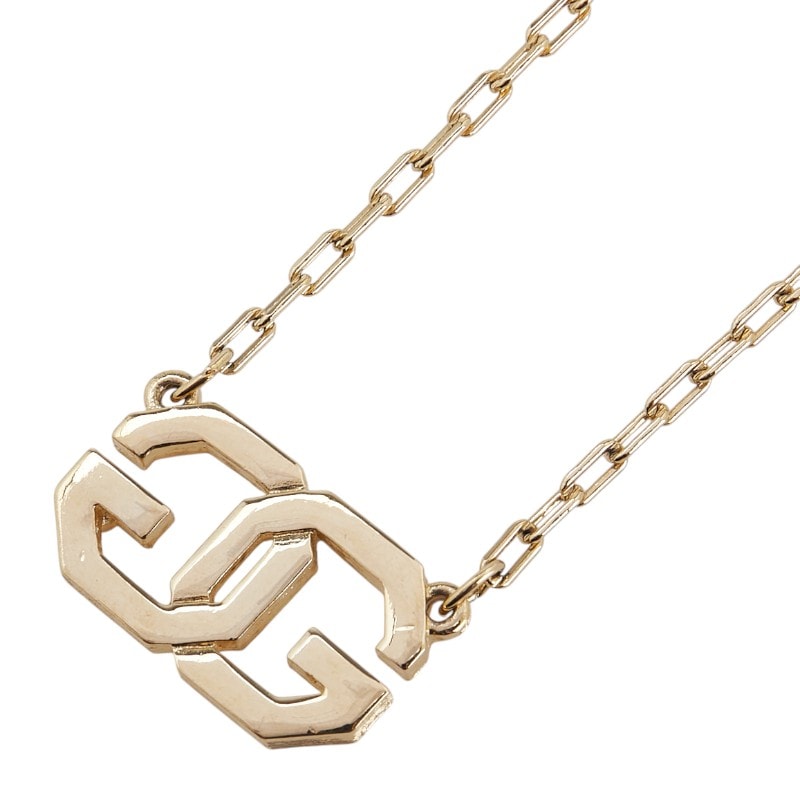 ジバンシー GGロゴ ネックレス ゴールド メッキ レディース Givenchy 中古