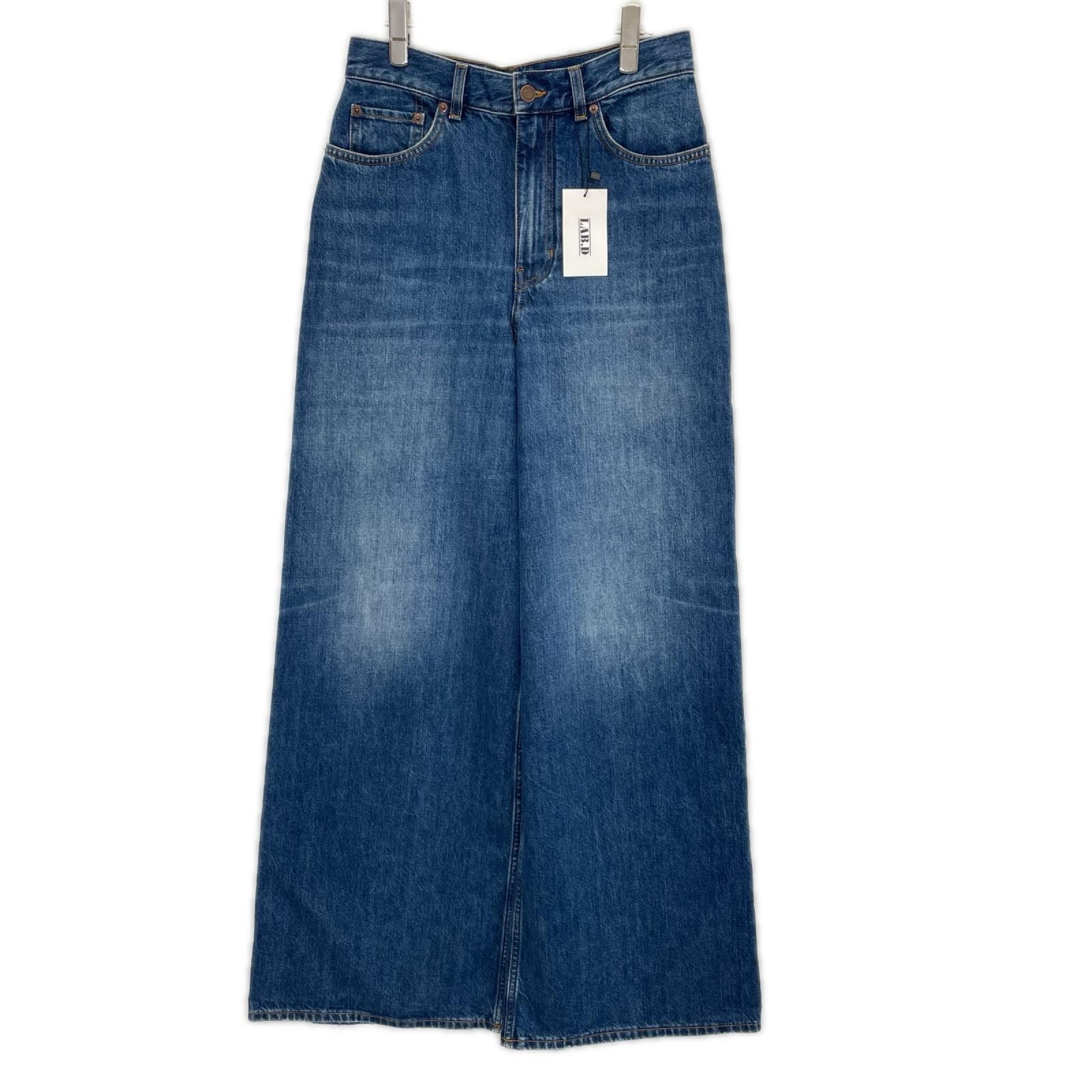 クロエ 26FW CHC24ADP0215040228 ナイトブルー コットン WIDE-LEG JEANS IN DENIM/ワイドレッグ ジーンズ 28