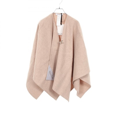 マックスマーラ MAX MARA SERRA ケープ ポンチョ 衣料品 アウター アルパカ レディース ベージュ系 【中古】
