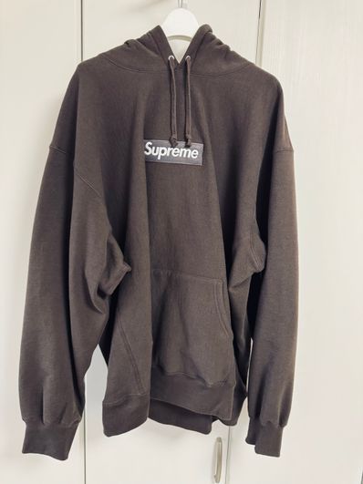 Supreme Box Logo Hooded Sweatshirt "Dark Brown" (21FW)