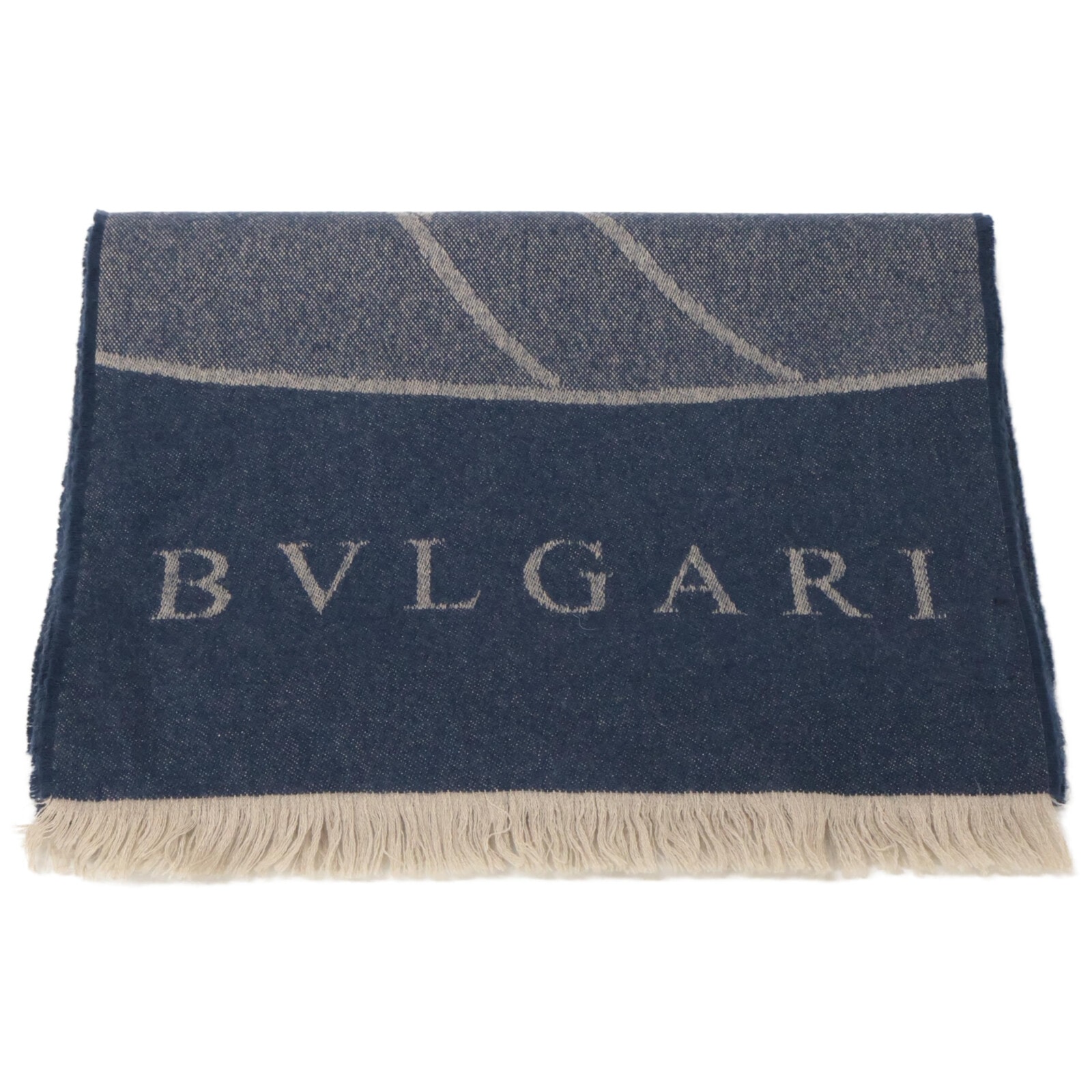 ブルガリ 【美品】ロゴ カシミヤ/シルク