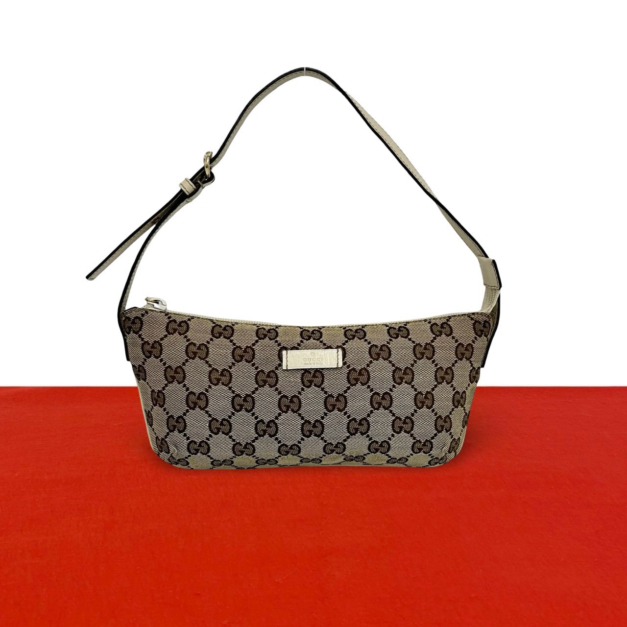 B (目立った傷や汚れなし)】GUCCI グッチ GG 柄 キャンバス レザー