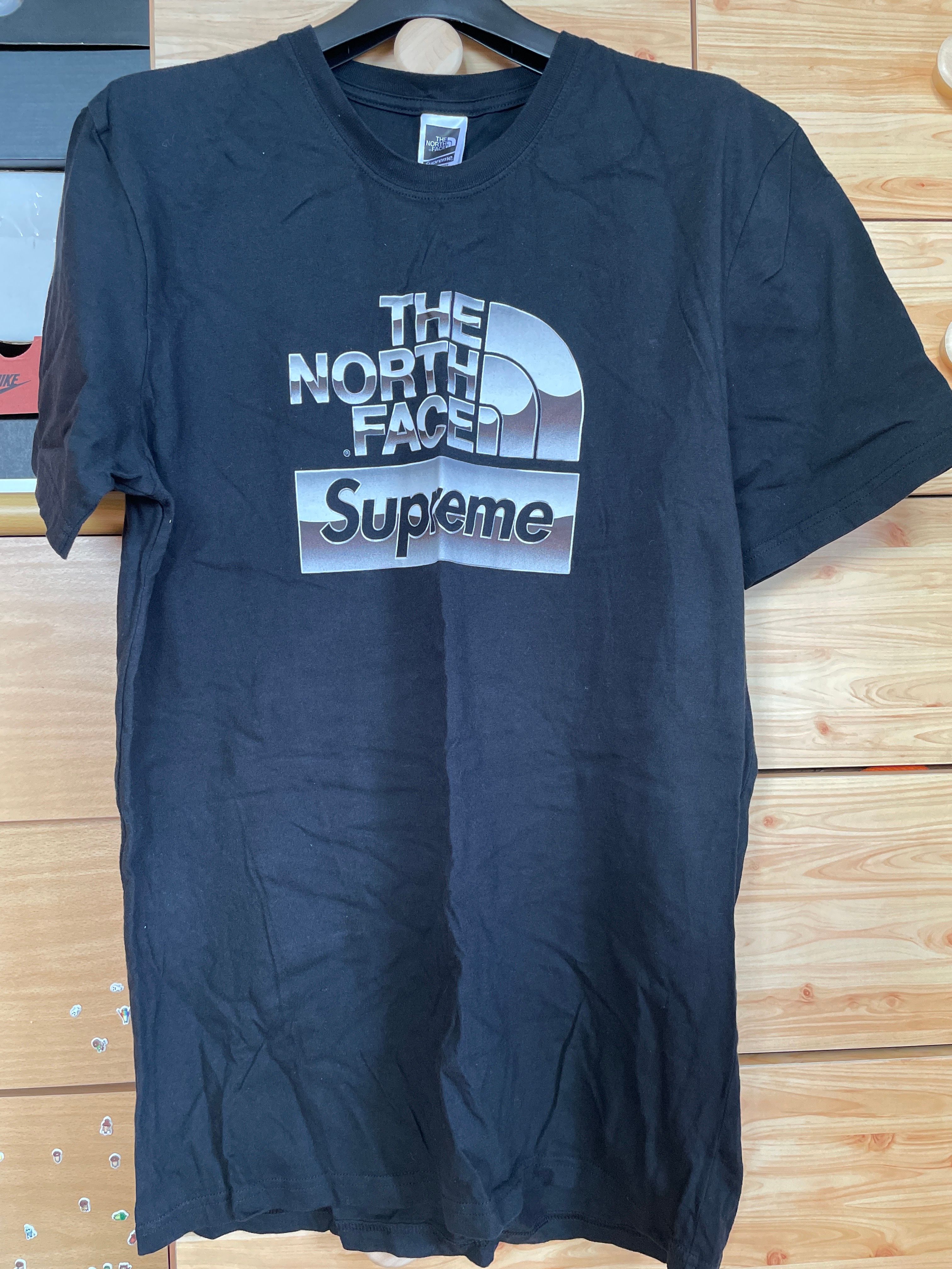 Supreme x The North Face Metallic Logo T-Shirt "Black"