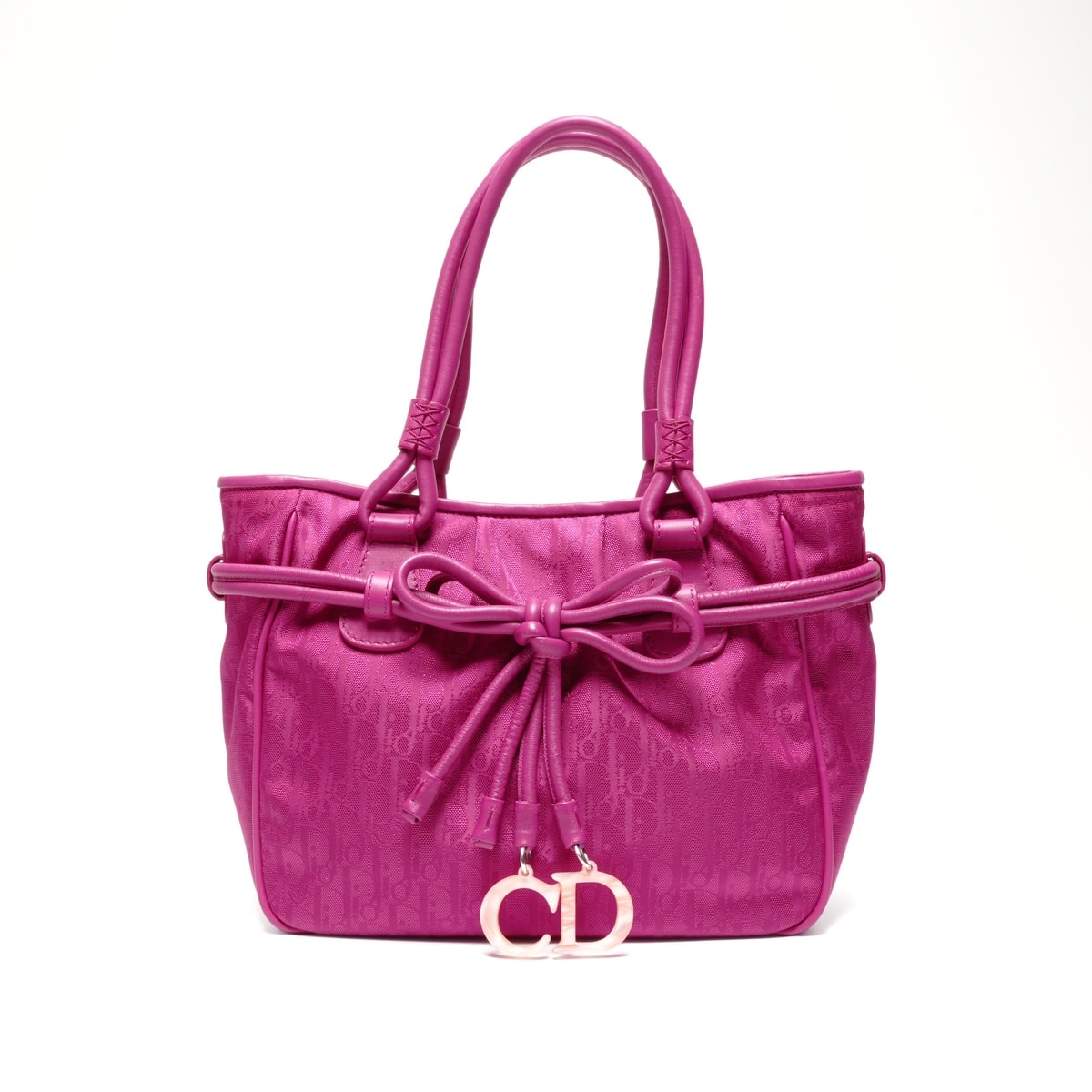 ディオール Dior ラブリー キャンバス トロッター ハンドバッグ【中古】