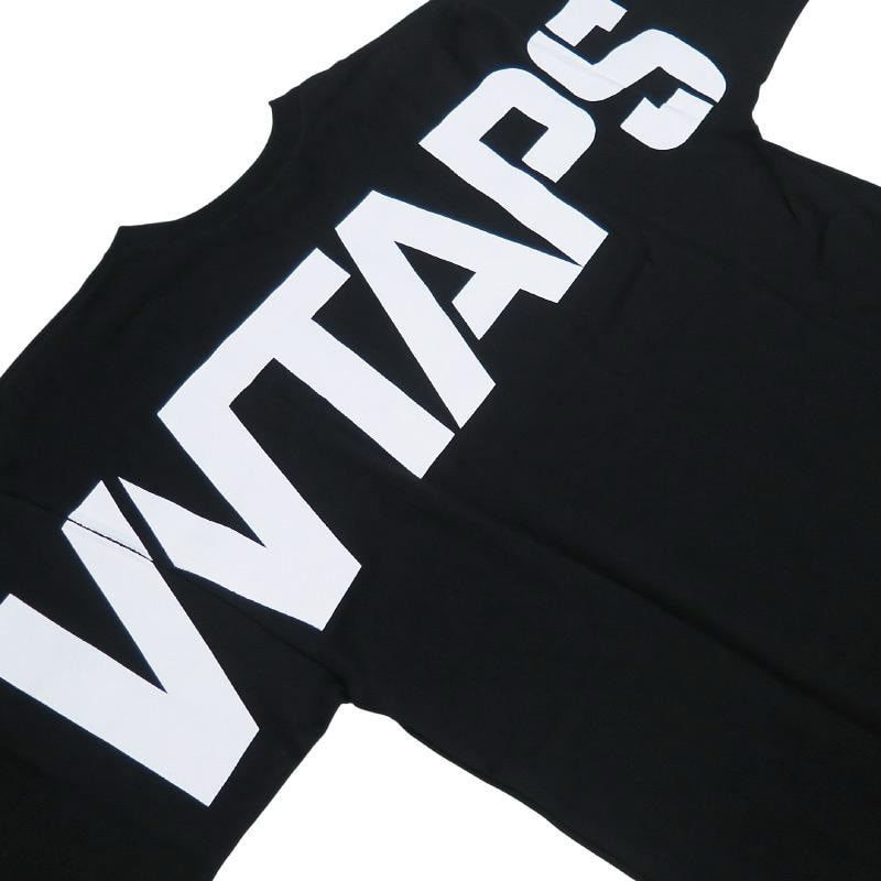 美品 WTAPS ダブルタップス 20AW STENCIL L/S TEE 202ATDT-LT01S ステンシル ロングスリーブ Tシャツ ブラック ロンT カットソー 長袖 サイズ03(L)