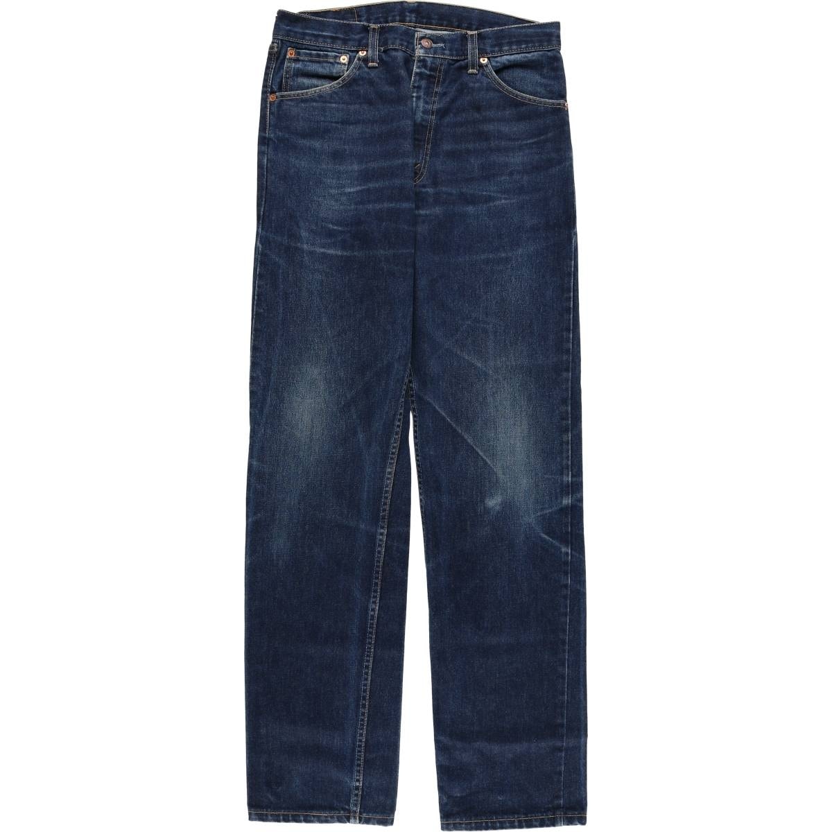 古着 濃紺 00年代 リーバイス Levi's 521 02 ユーロモデル テーパードデニムパンツ 英国製 メンズw31相当/eaa550971