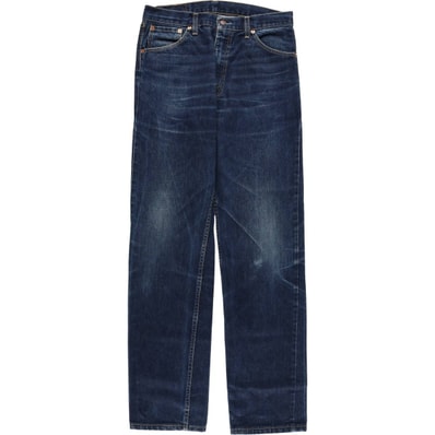 古着 濃紺 00年代 リーバイス Levi's 521 02 ユーロモデル テーパードデニムパンツ 英国製 メンズw31相当/eaa550971