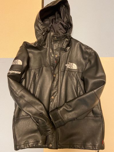 Supreme x The North Face Leather Mountain Parka "Black"