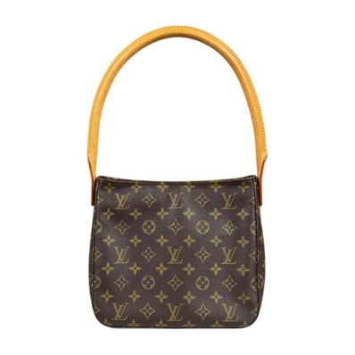 ルイヴィトン ルーピングMM モノグラム ハンドバッグ モノグラムキャンバス M51146 ブラウン レディース LOUIS VUITTON 中古