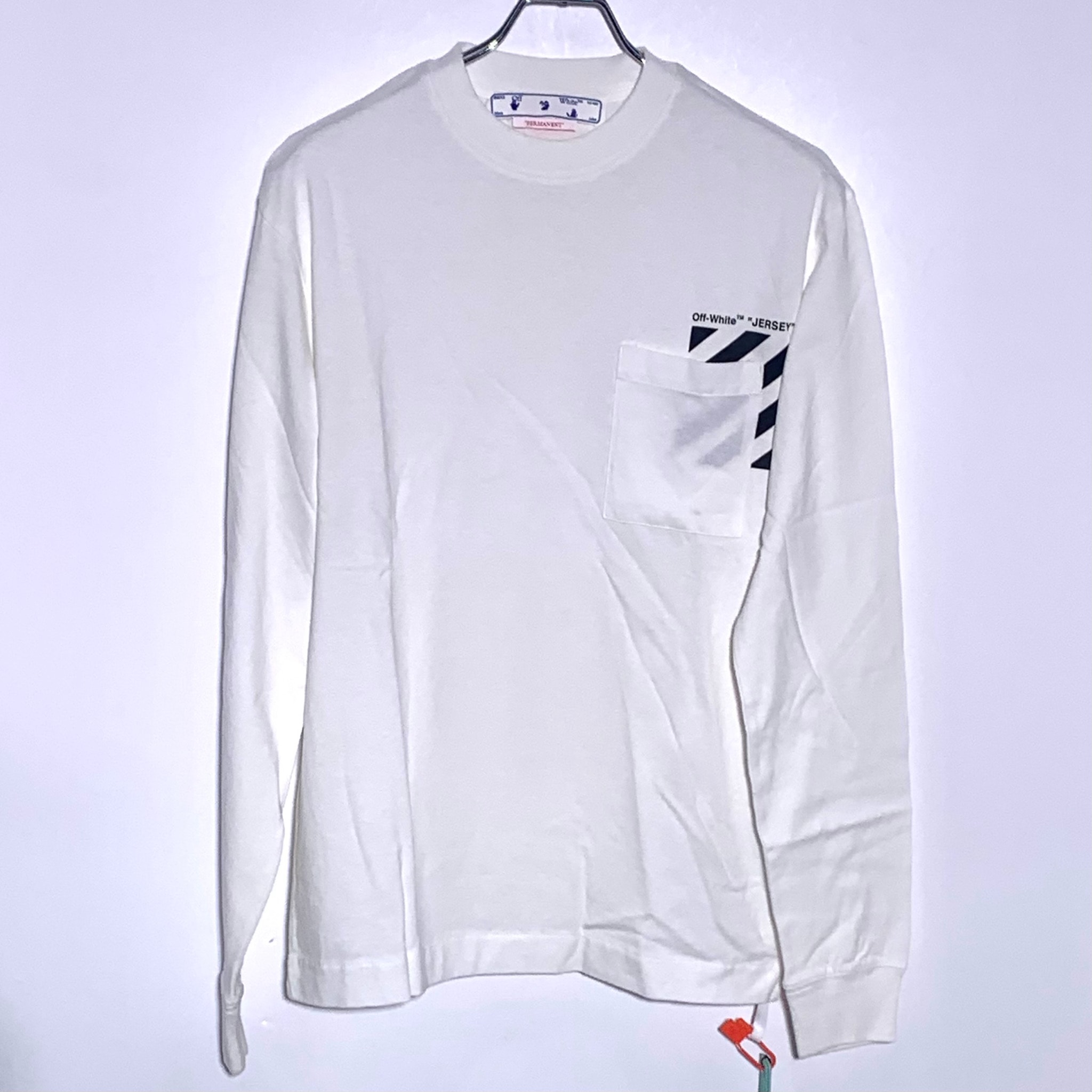 DIAG PKT SKATE L/S TEE WHITE