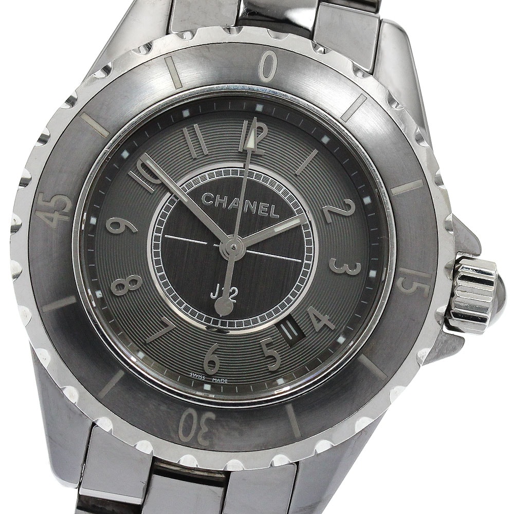 シャネル J12 クロマティック デイト H2978 レディース 【中古】