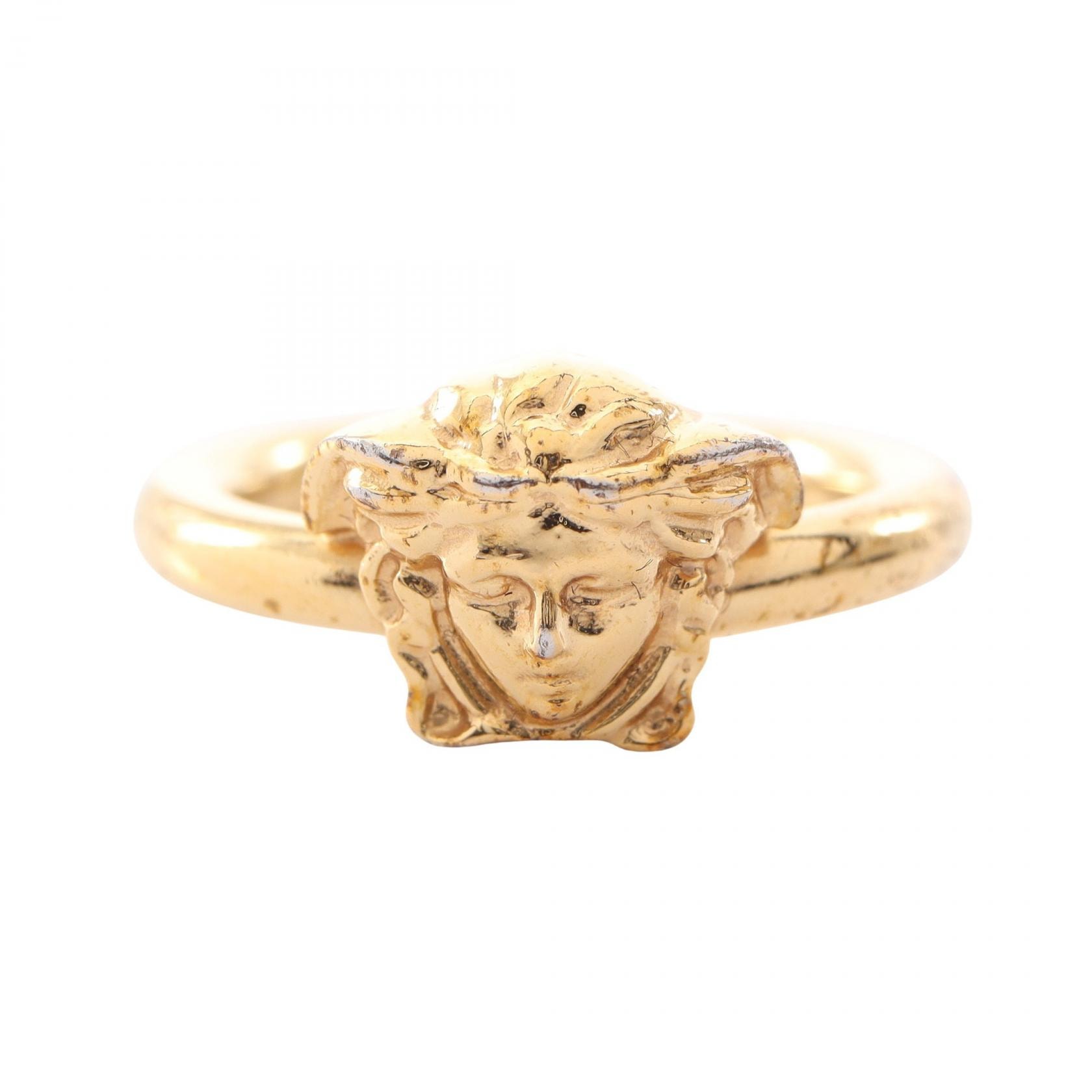 ヴェルサーチ VERSACE メデューサ リング・指輪 ジュエリー GP(ゴールドメッキ) レディース ゴールド系 【中古】