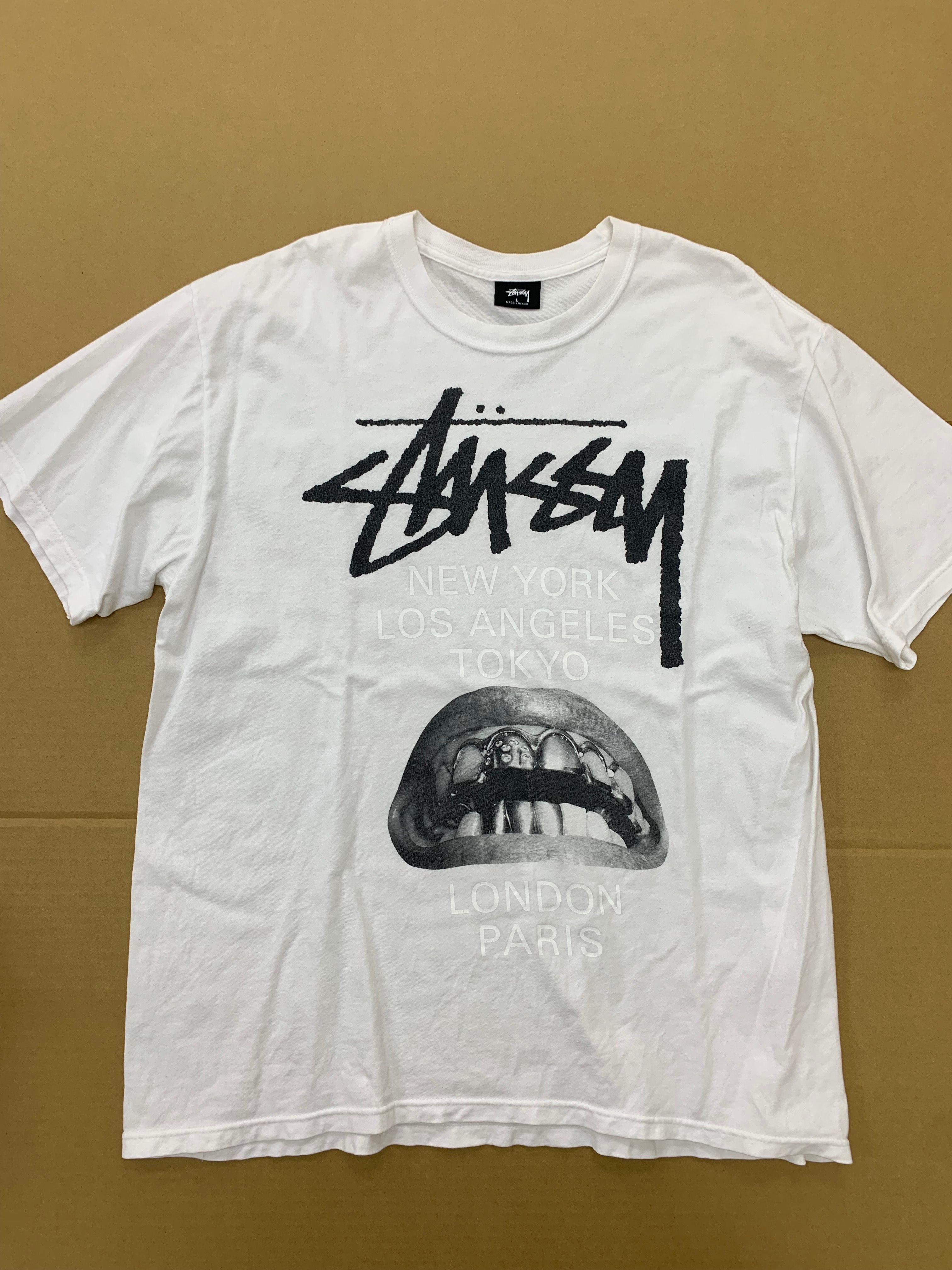 Stussy x Rick Owens World Tour Collection T-Shirt "White"
