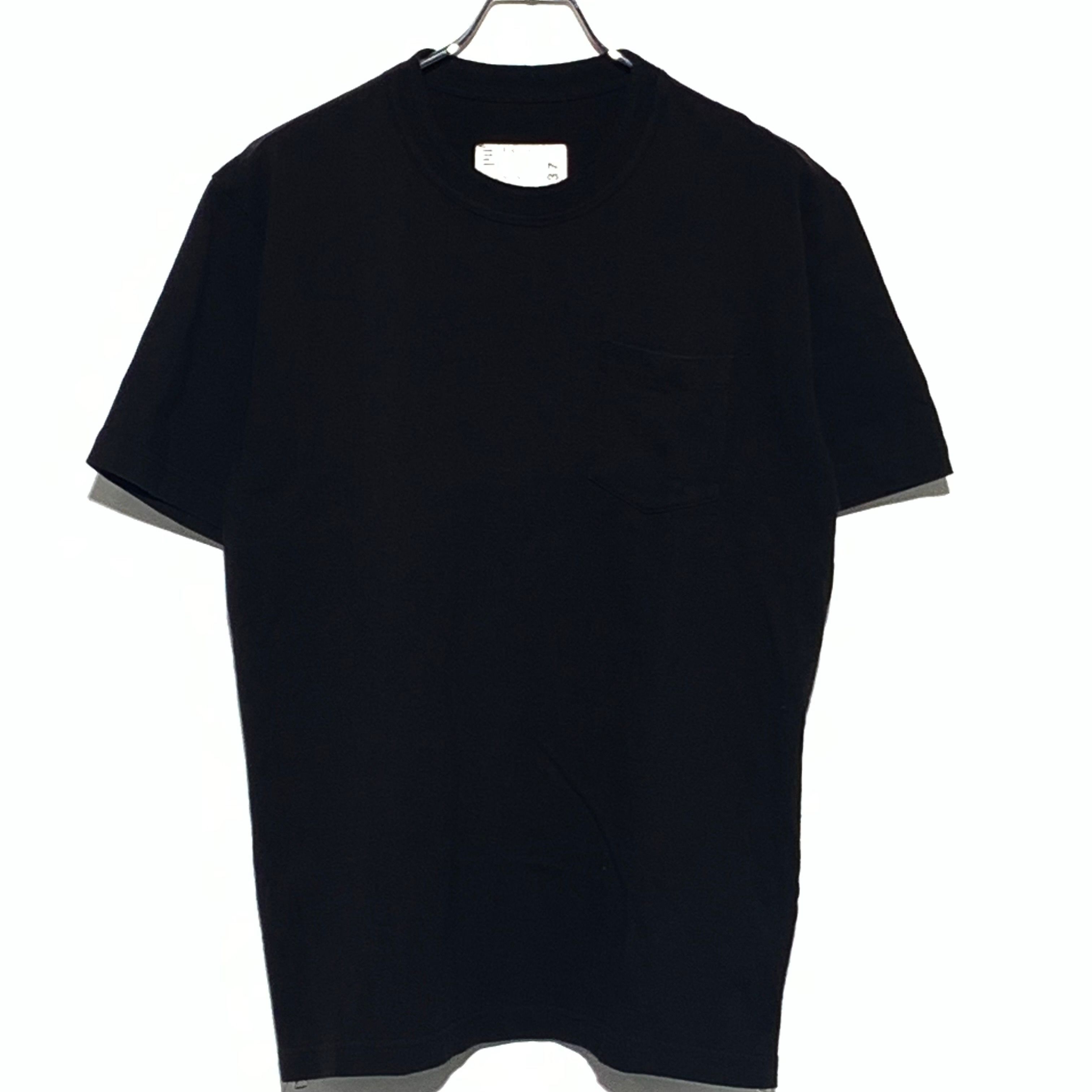 sacai Side Zip Cotton T-Shirt "Black"