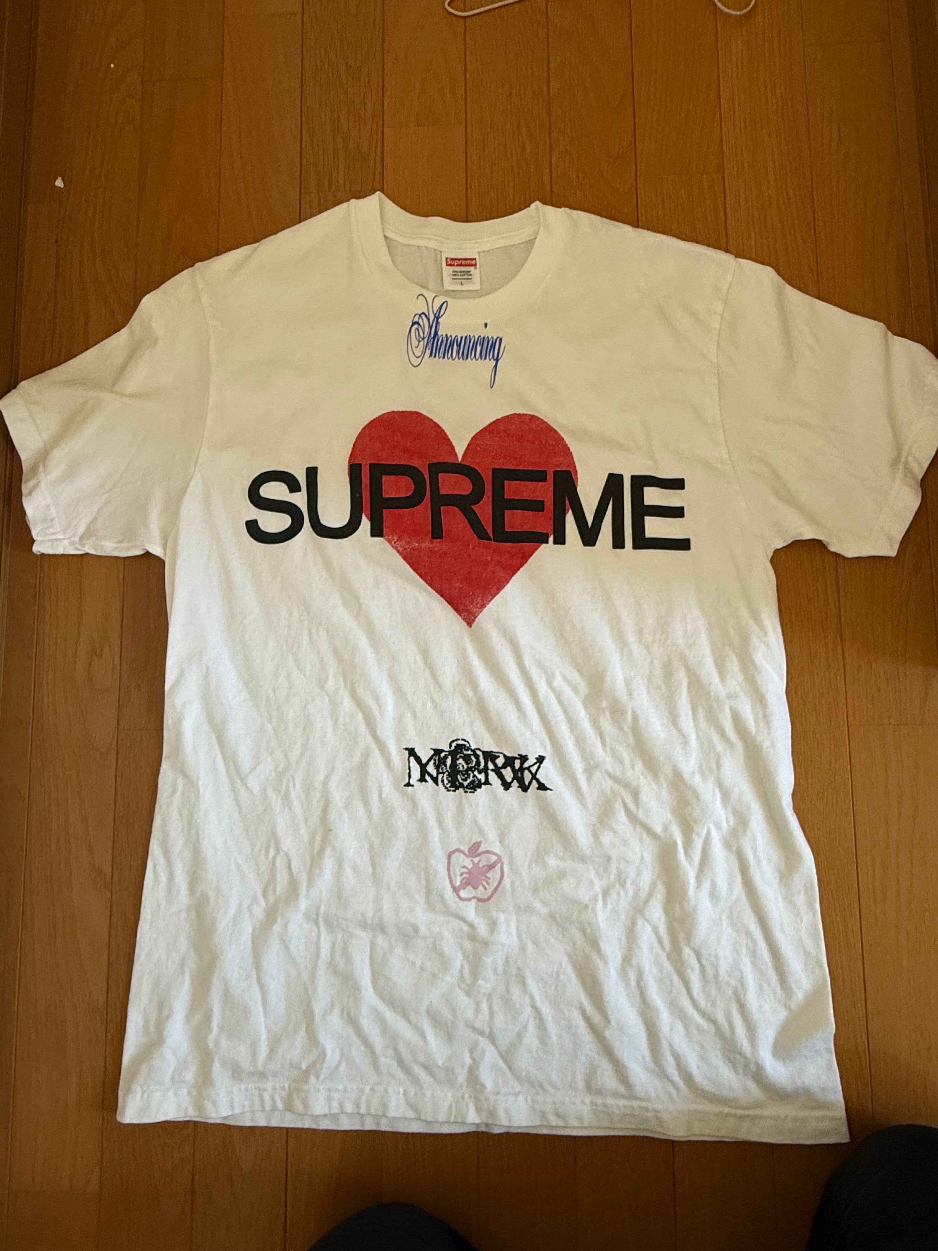 Supreme Announcing Tee "White"