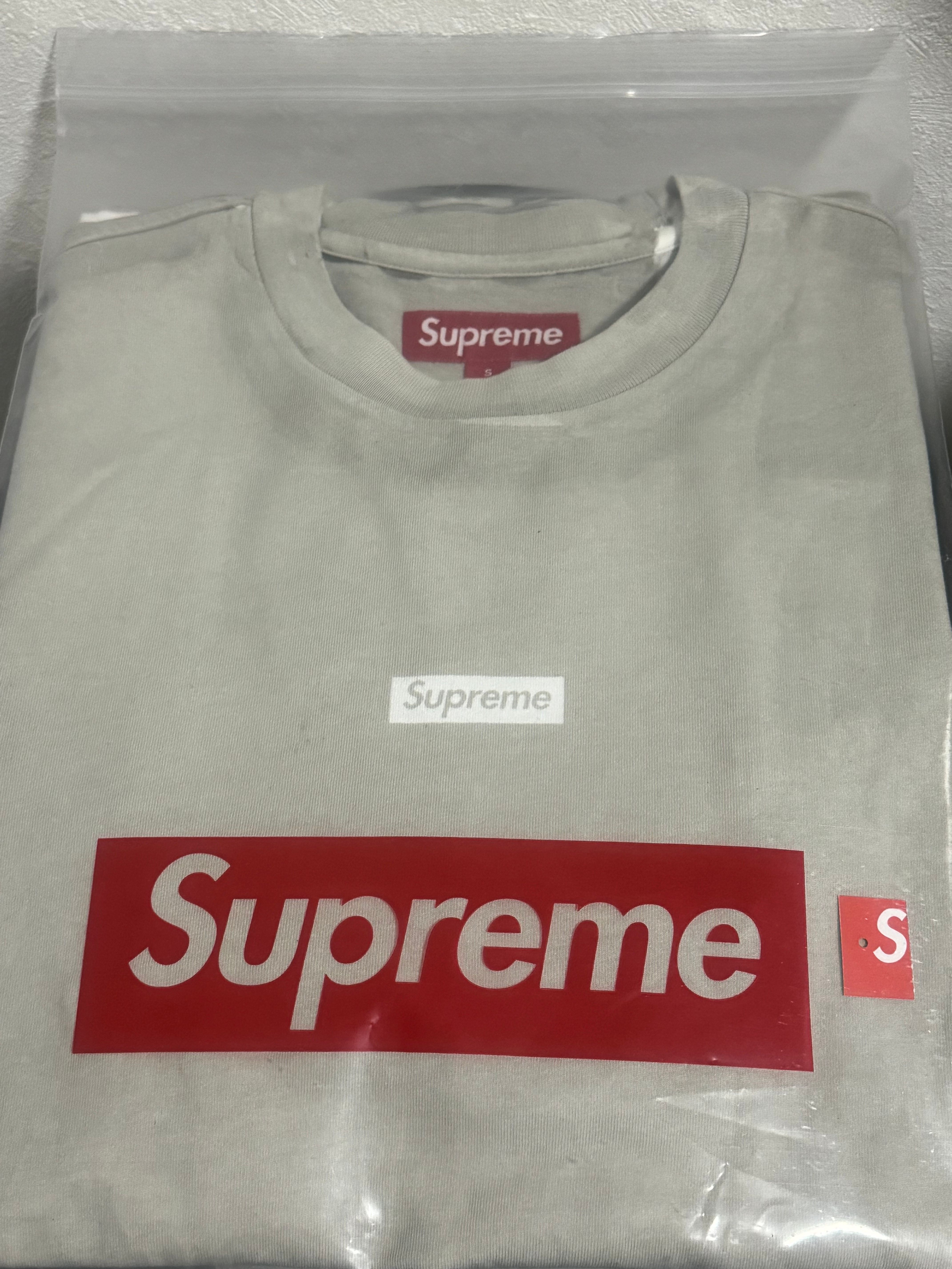 Supreme Overprint Small Box S/S Top "Grey"