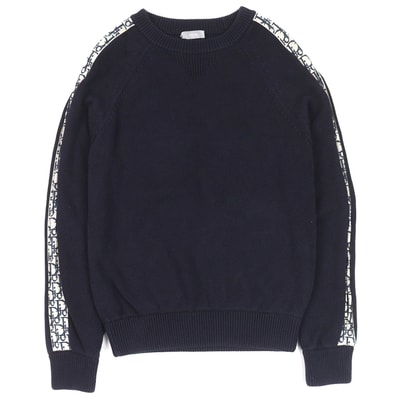 Dior Dior Sweater With Dior Oblique Cotton Jersey "Navy Blue"
