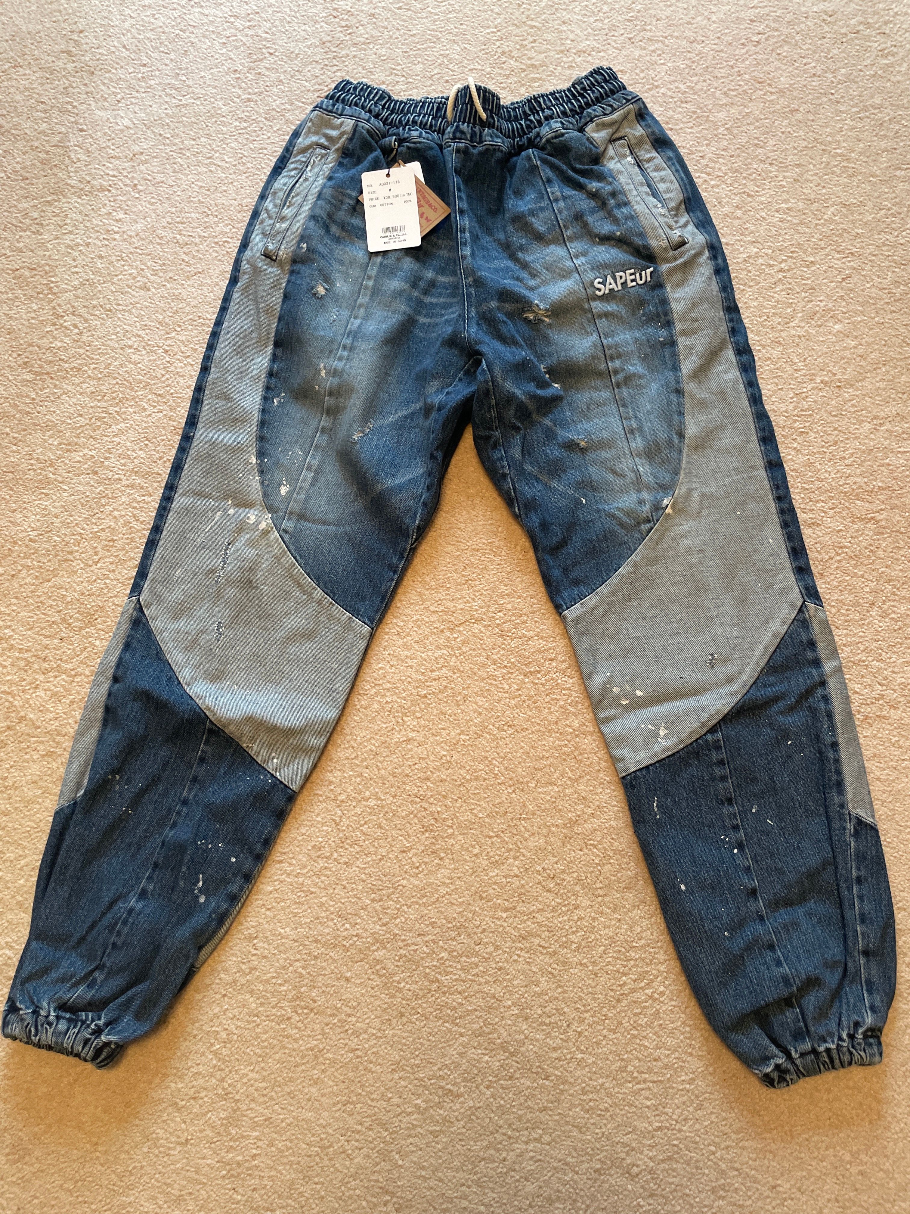 SAPEur DENIM TRACK PANTS "Indigo"