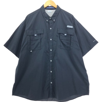 古着 コロンビア Columbia PFG BAHAMA OMNI-SHADE ボタンダウン 半袖 フィッシングシャツ メンズXXL相当 ボタンダウン/eaa551875