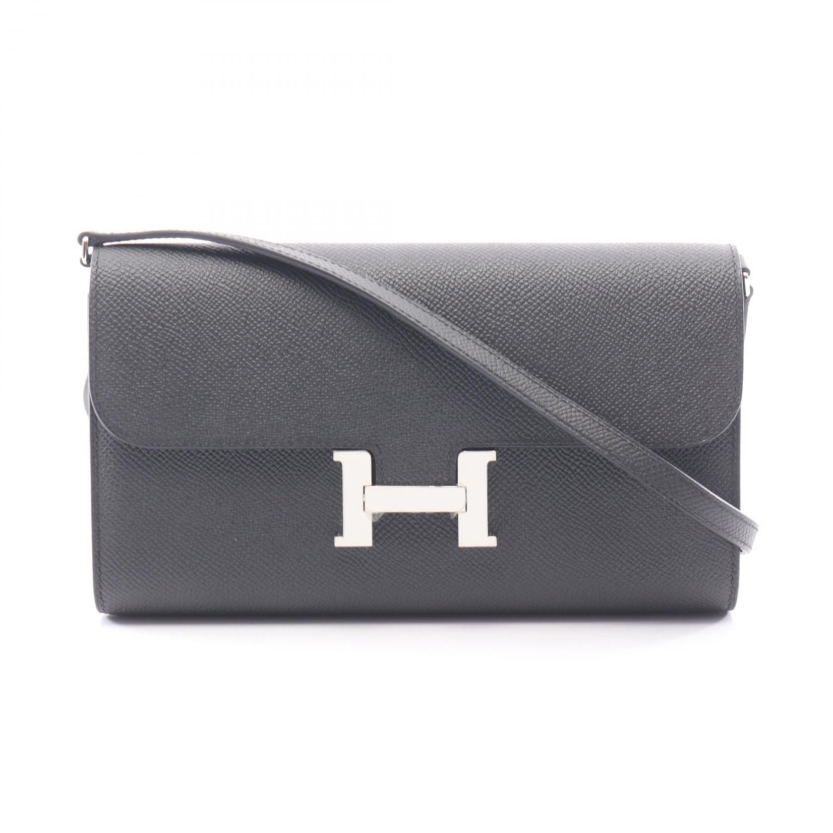 エルメス HERMES コンスタンス ロング トゥーゴー ショルダーバッグ バッグ レザー ヴォーエプソン K刻印(2025年製造) レディース ブラック系 【中古】