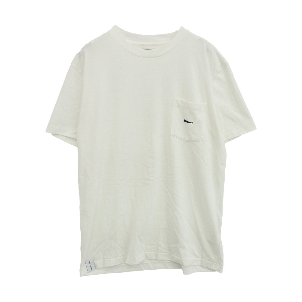 DESCENDANT ディセンダント Tシャツ カシャロ 刺繍 ポケット ショートスリーブ 半袖 Tシャツ ホワイト系 3【中古】