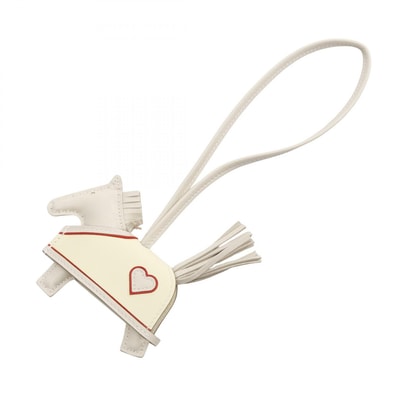 エルメス HERMES ロデオPM ロベオクール クレ ジョーヌミルトン ルージュラデュ チャーム アクセサリー アニョーミロ / ヴォースイフト アニョーミロ K刻印(2025年製造) レディース ベージュ系 / アイボリー系