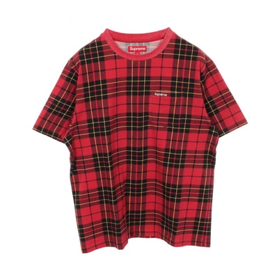 シュプリーム Supreme 半袖Tシャツ 衣料品 トップス コットン メンズ レッド系 / マルチカラー 【中古】