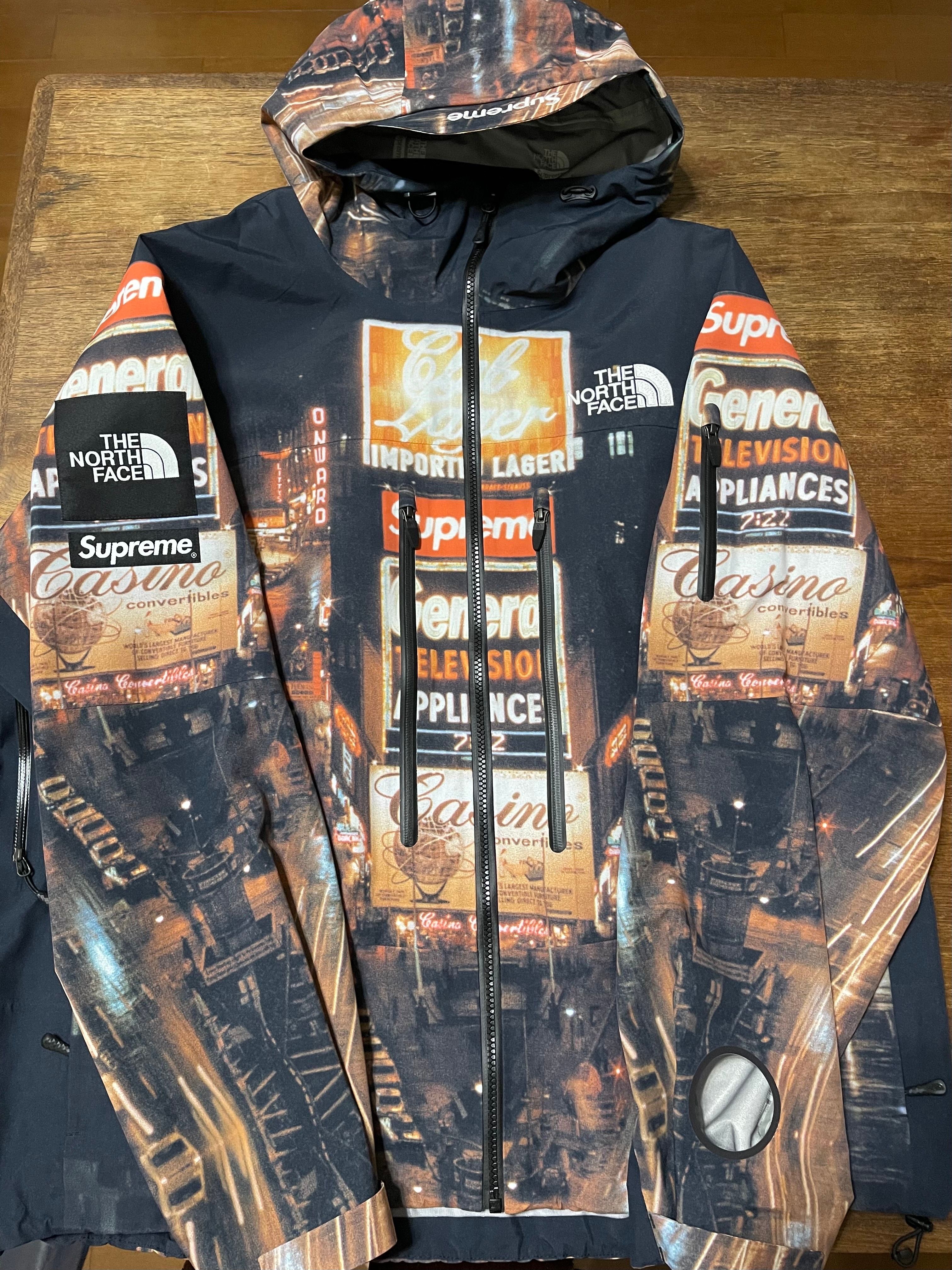 Supreme x The North Face Taped Seam Shell Jacket "Times square" NP52207I x NF0A82RK