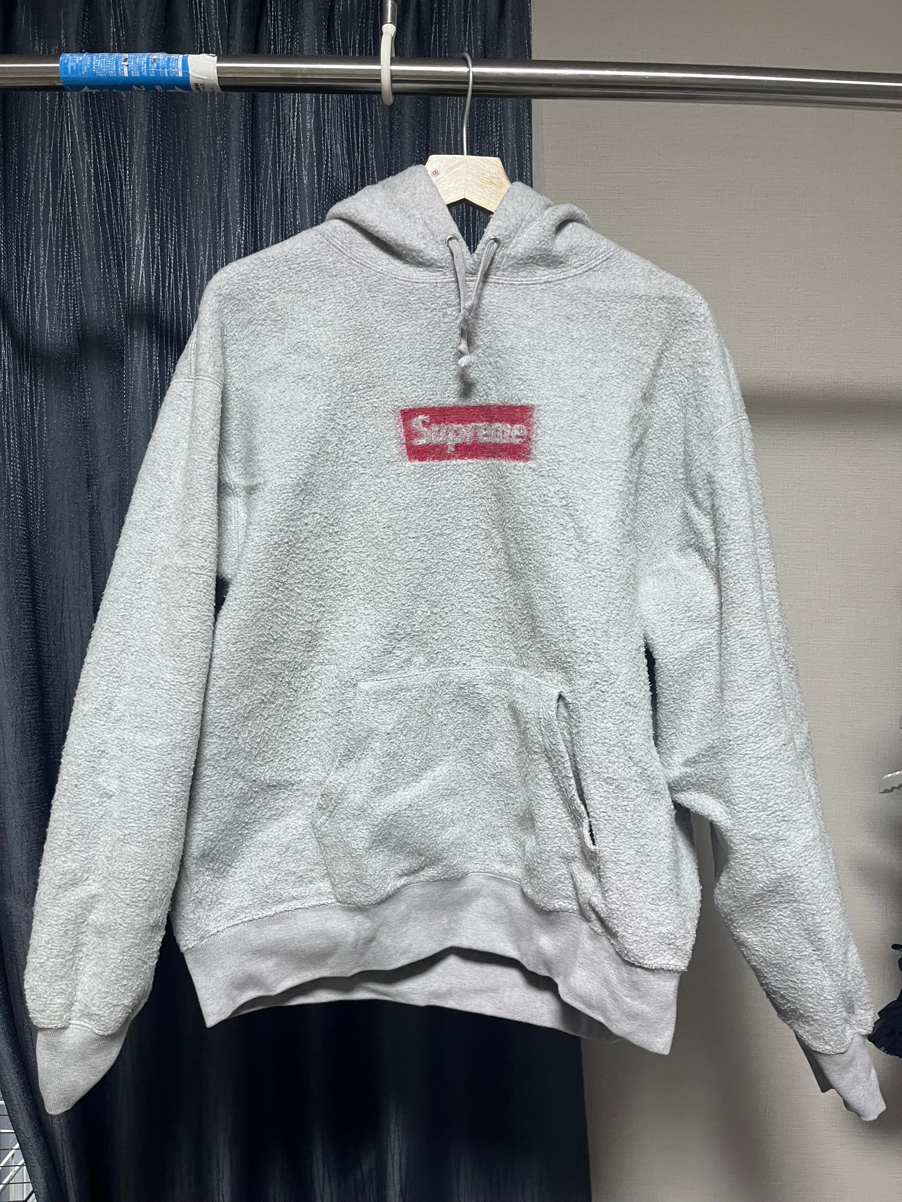 シュプリーム インサイド アウト ボックス ロゴ フーディー スウェットシャツ "ヘザー グレー"