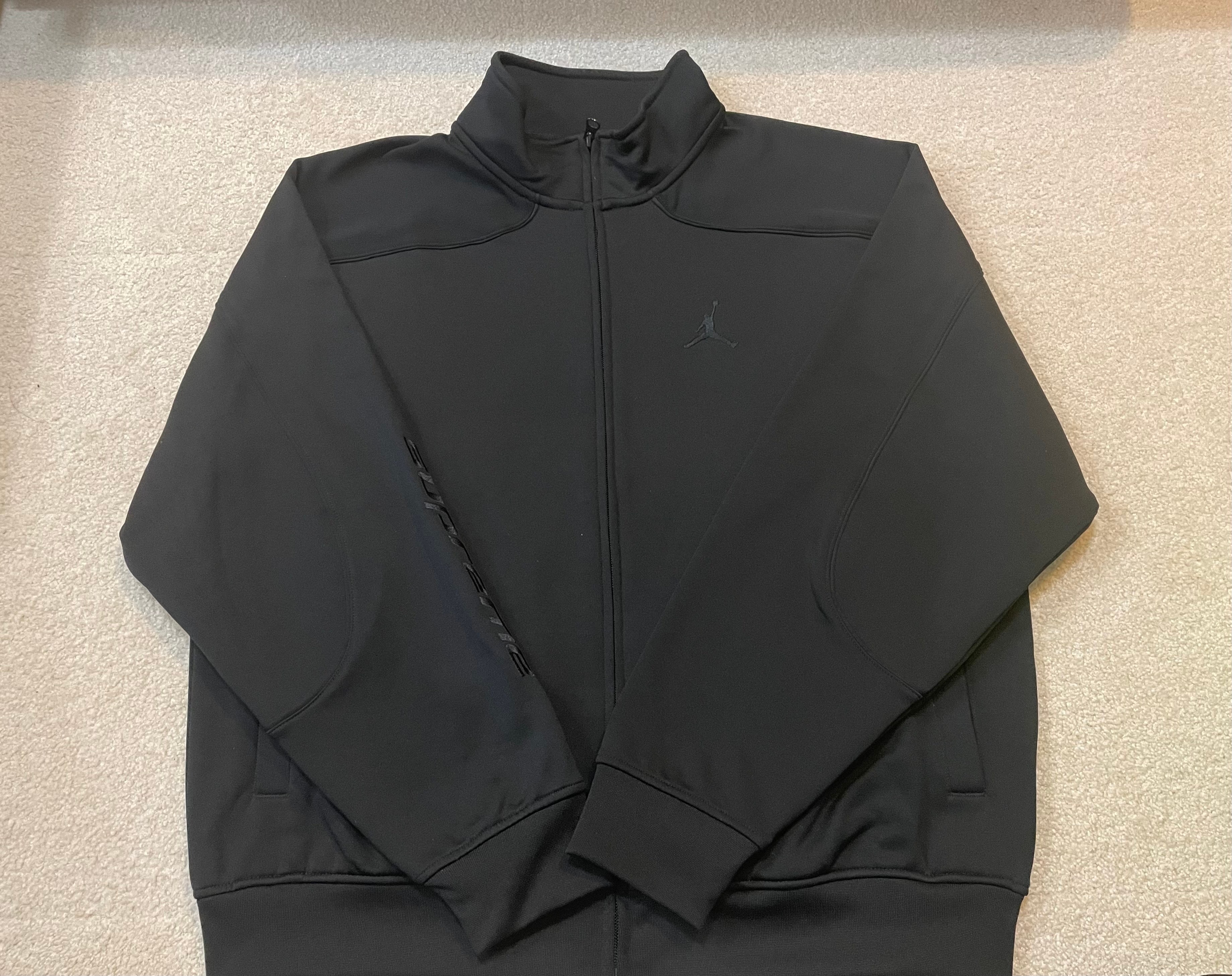 Supreme x Jordan Tricot Track Jacket "Black"