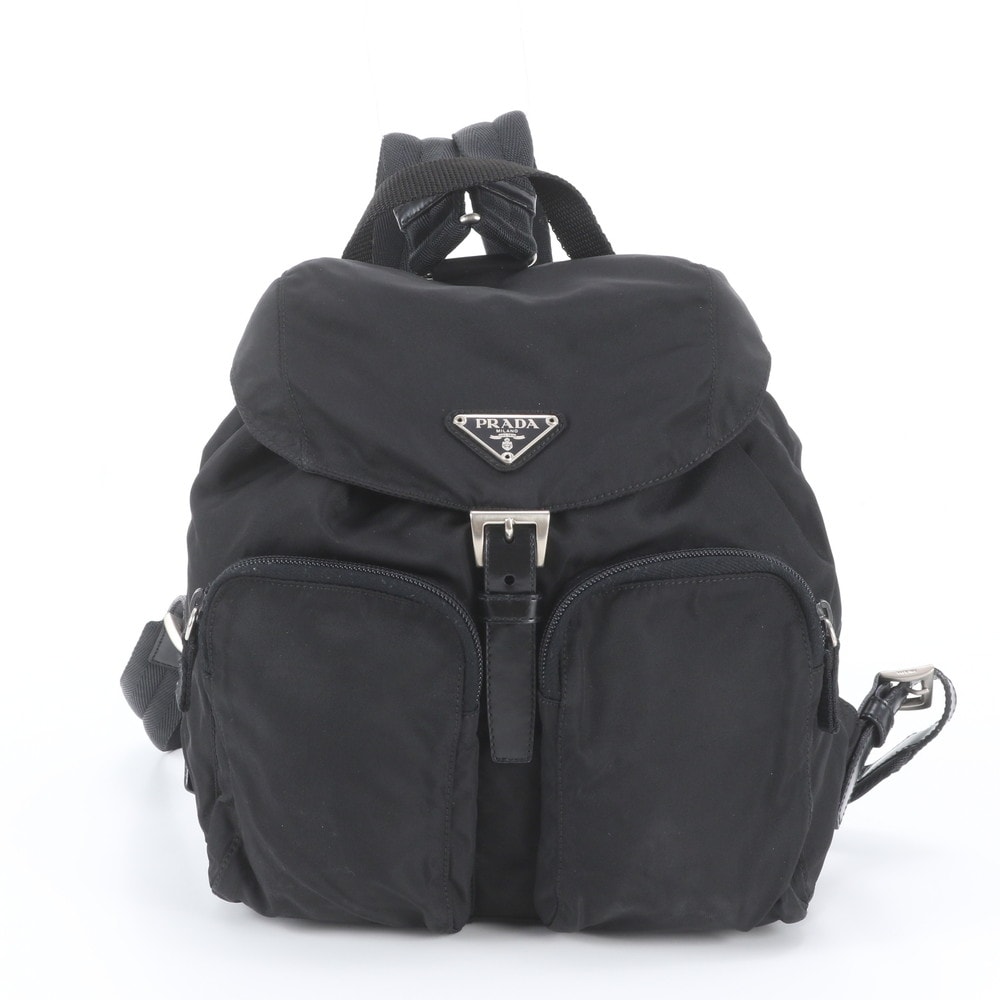 ■極美品 プラダ テスート ナイロントライアングルロゴリュックサック