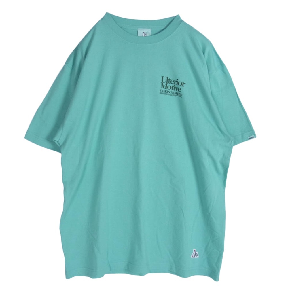 #FR2 エフアールツー Tシャツ FRC3304 Ulterior Motive 半袖 Tシャツ カットソー ライトブルー系 L【極上美品】【中古】