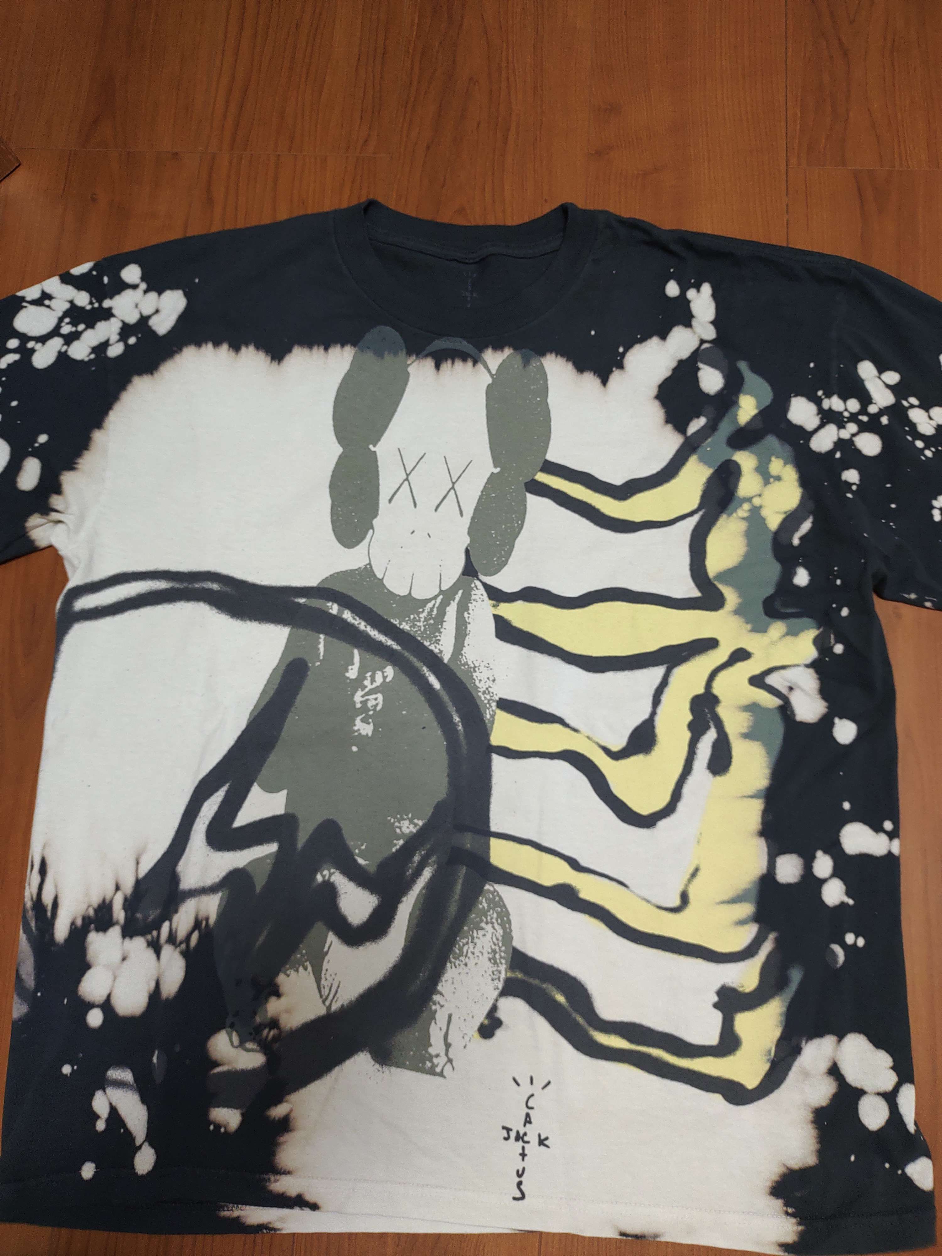 Travis Scott Cactus Jack x KAWS For Fragment L S Tee "Gray"