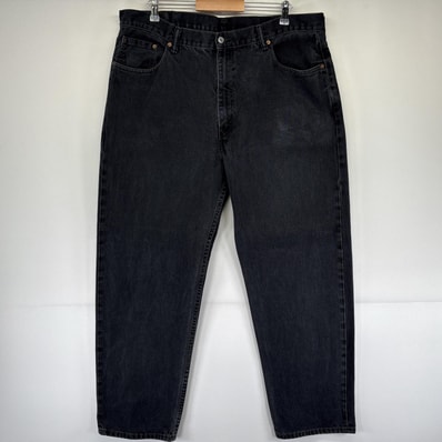 古着 リーバイス Levi's デニムパンツ 550 テーパード ジーンズ ジーパン 5ポケット 長ズボン 大きいサイズ w42 L32 ブラック メンズ