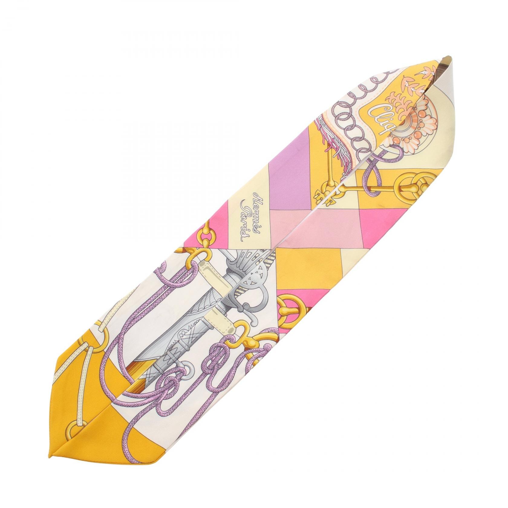 C (やや傷や汚れあり)】エルメス HERMES ツイリー Cliquetis スカーフ