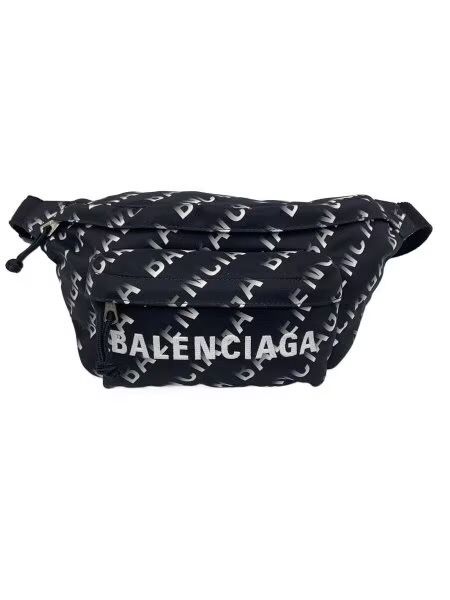 BALENCIAGA Wheel Beltpack "Black/White"