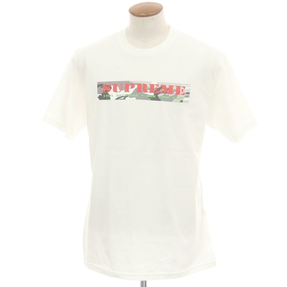 【中古】シュプリーム Supreme 2025年春夏 Hardcore Tee コットン クルーネック 半袖Tシャツ ホワイト【サイズM】【メンズ】