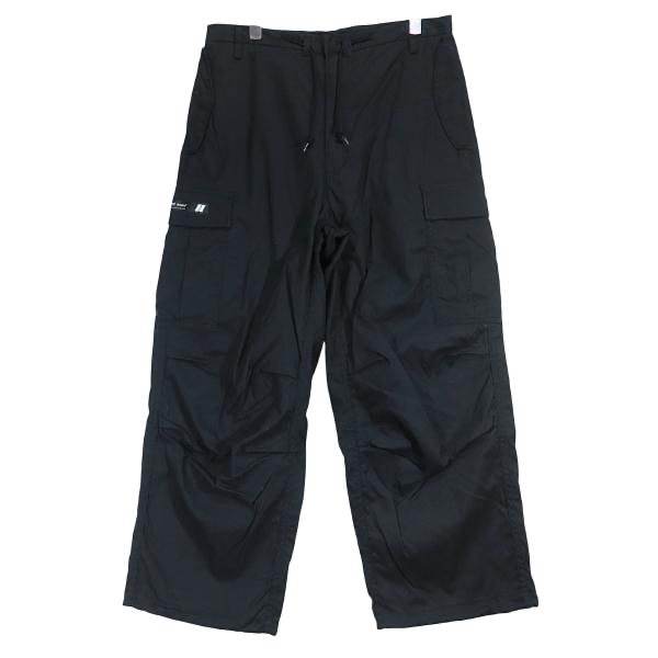 WTAPS ダブルタップス 23SS MILT0001/TROUSERS/NYCO.OXFORD 231WVDT-PTM03 ミリタリー トラウザーズ コットンナイロン オックスフォード ブラック 6ポケット カーゴ パンツ サイズ02(M)